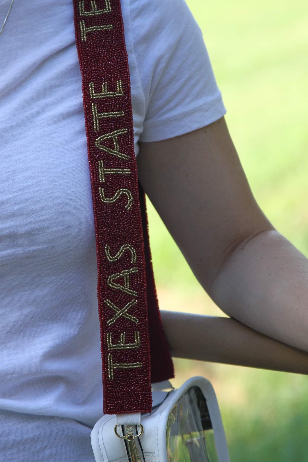 Texas Aggies Beaded Purse Strap